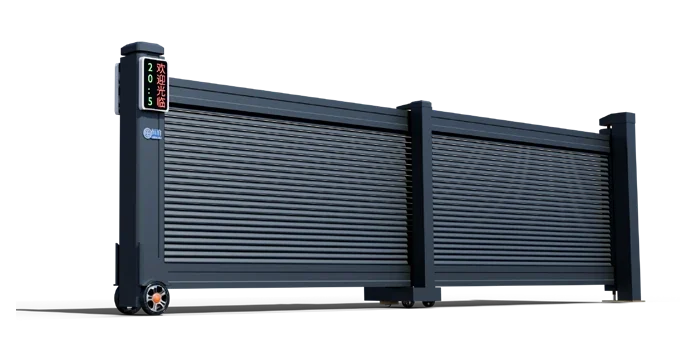 Swing-folding Gate D-22 in louvres configuration, original catalogue product image