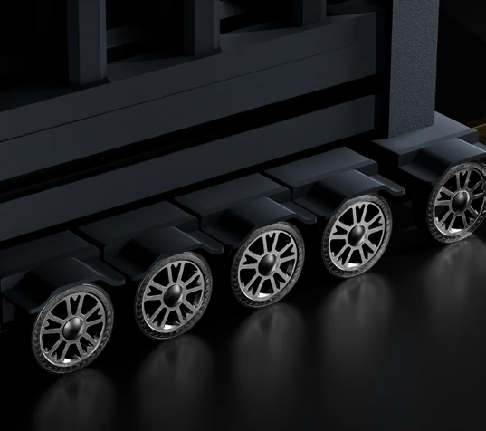 D-23 original manufacturer detail: wheels along the sections