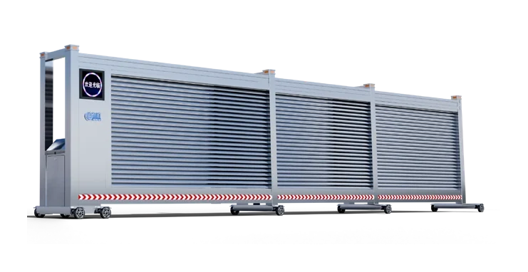 Sectional Sliding Gate D-26 in louvres configuration, original catalogue product image