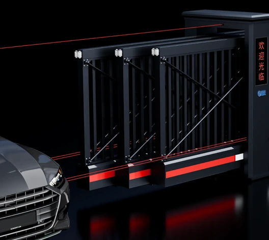 FD-02 catalogue illustration of upper anti-climb and lower anti-collision infrared beams