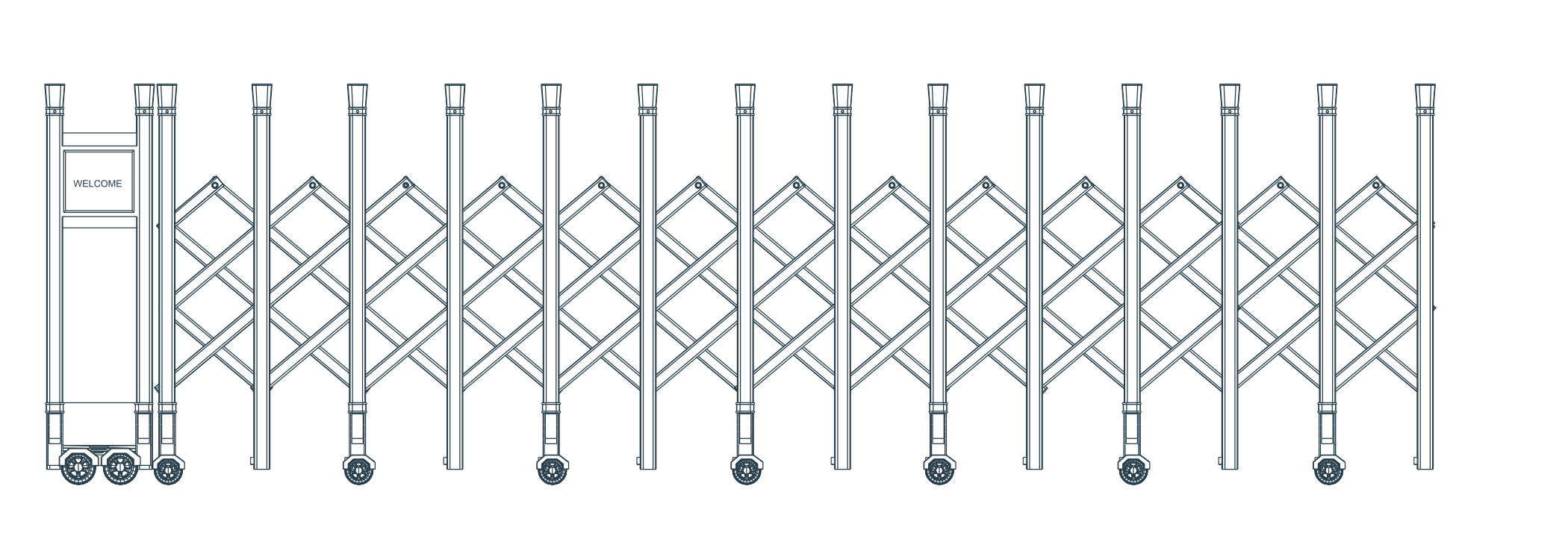 L-07 original catalogue CAD geometry with English dimension labels, millimetres