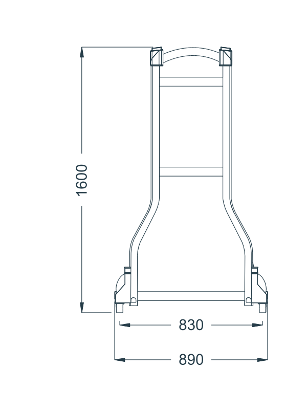 L-08 original catalogue CAD geometry with English dimension labels, millimetres