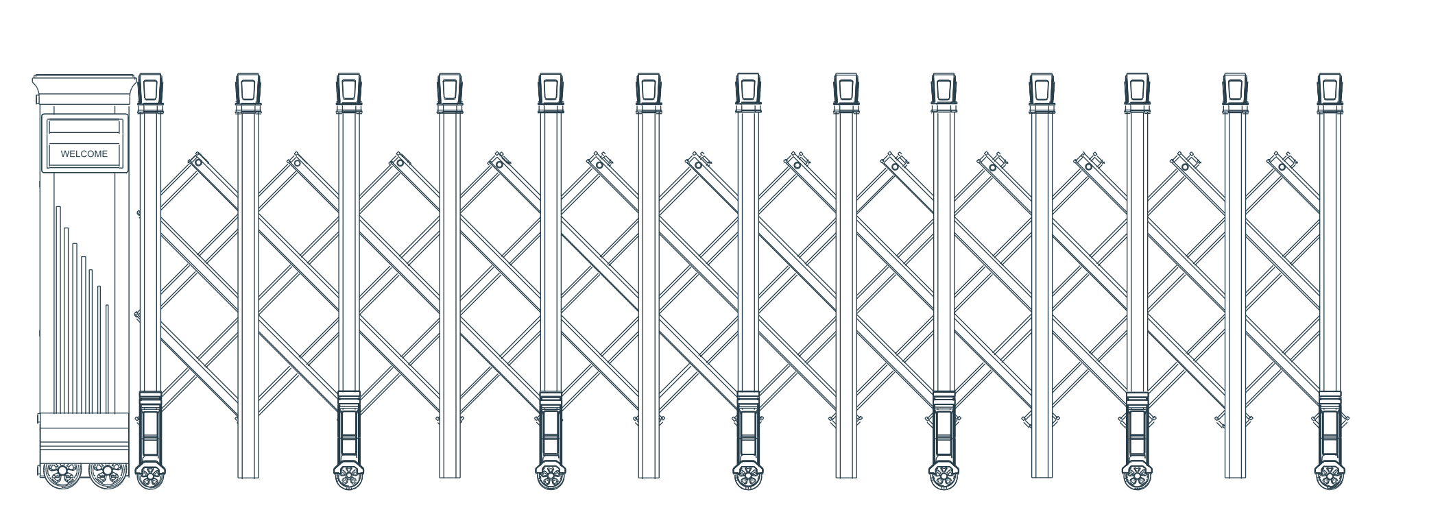 L-17C original catalogue CAD geometry with English dimension labels, millimetres