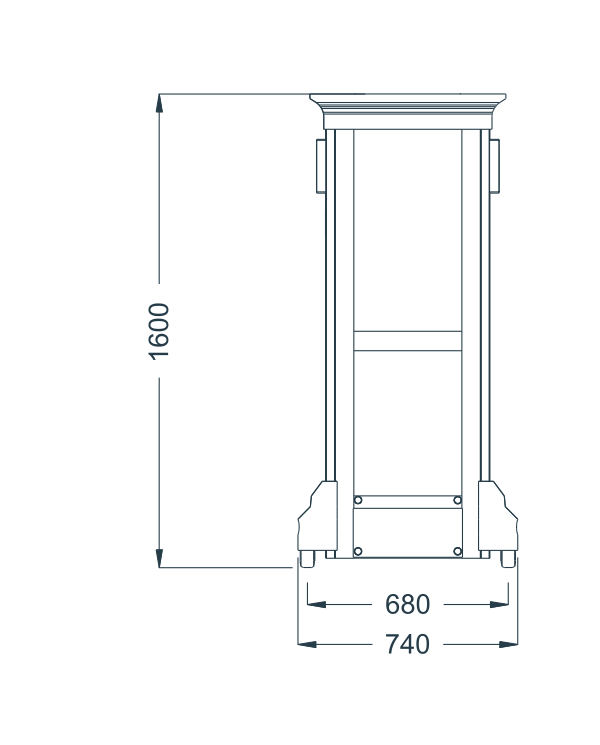 L-37 original catalogue CAD geometry with English dimension labels, millimetres
