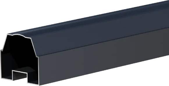 L-39 main profile aluminium extrusion with a recessed cross-section