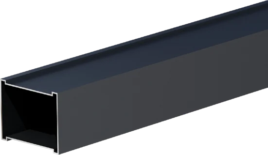 L-39 secondary profile aluminium extrusion with a recessed cross-section