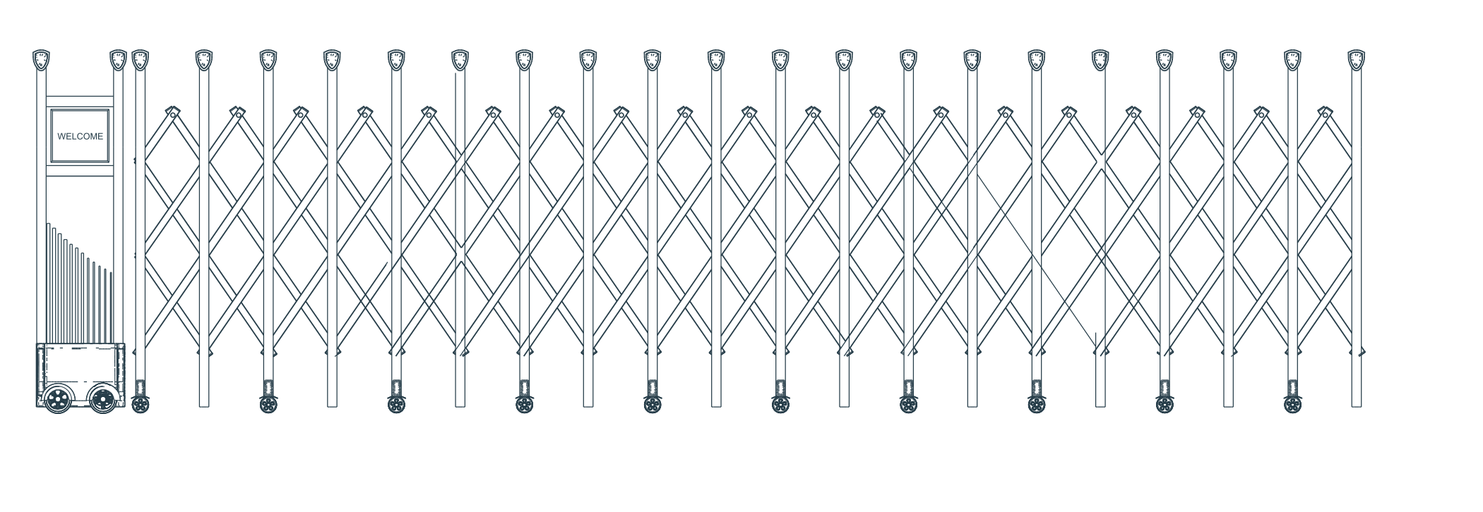 L-40 original catalogue CAD geometry with English dimension labels, millimetres