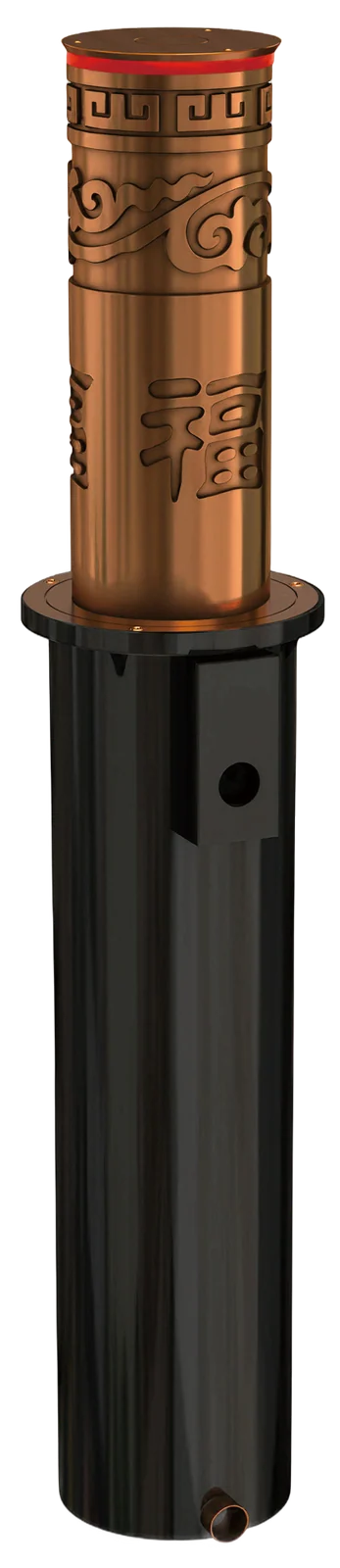 LZ-025 Copper-Finish Hydraulic Bollard