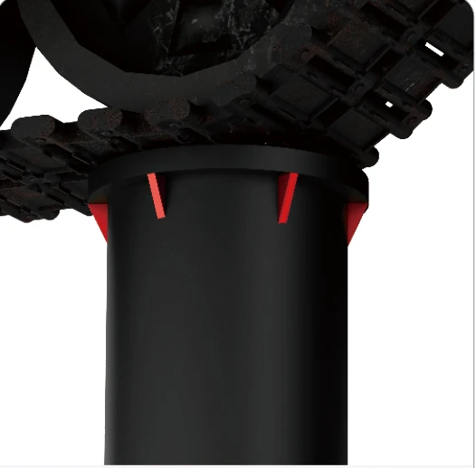 LZ-051 catalogue illustration of the reinforced housing support beneath a vehicle tyre