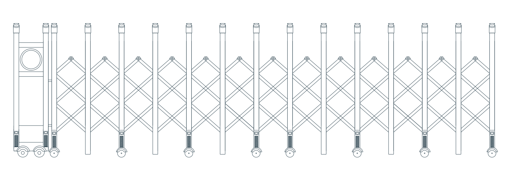 M-06 original catalogue CAD geometry with English dimension labels, millimetres
