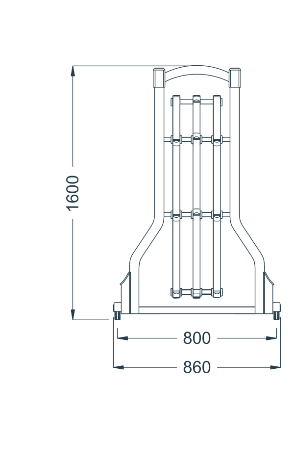 M-12 original catalogue CAD geometry with English dimension labels, millimetres