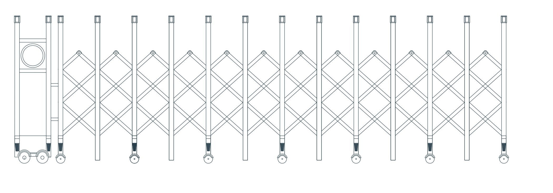 M-23 original catalogue CAD geometry with English dimension labels, millimetres