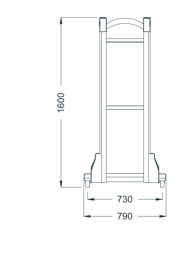 M-27 original catalogue CAD geometry with English dimension labels, millimetres