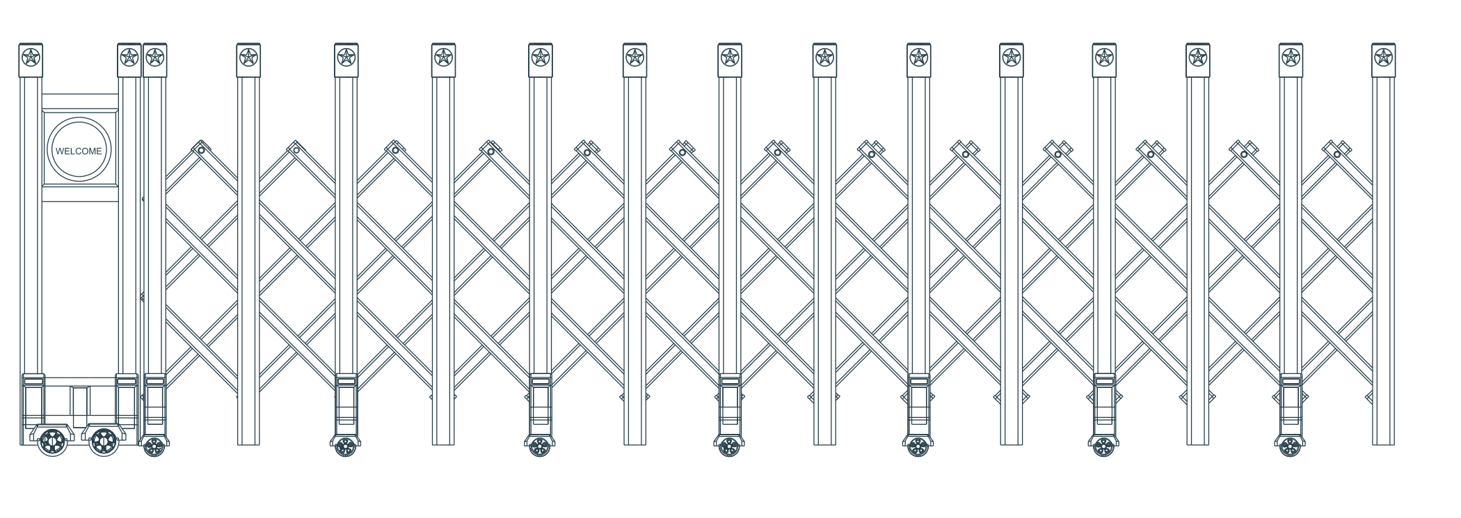 M-27 original catalogue CAD geometry with English dimension labels, millimetres