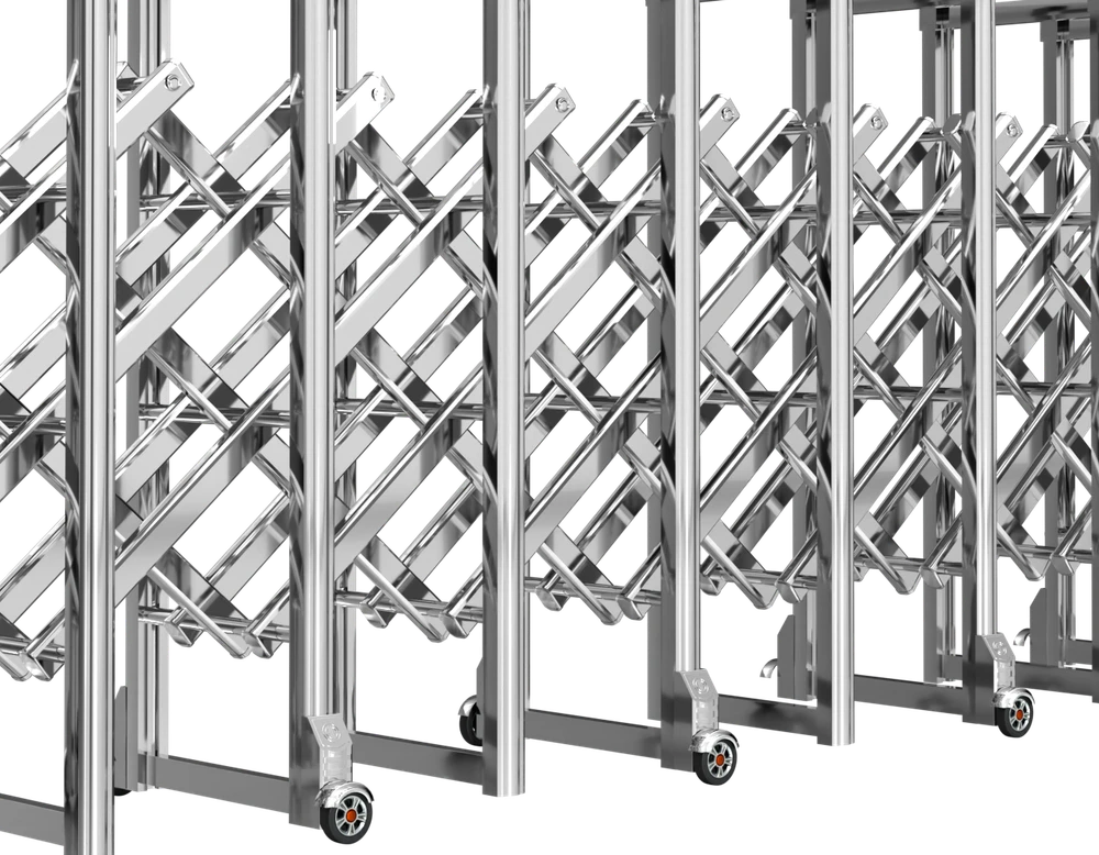 M-28 stainless steel scissor links, upright frames and pivot joints