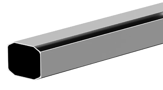 M-28 secondary profile stainless steel extrusion with its original cross-section