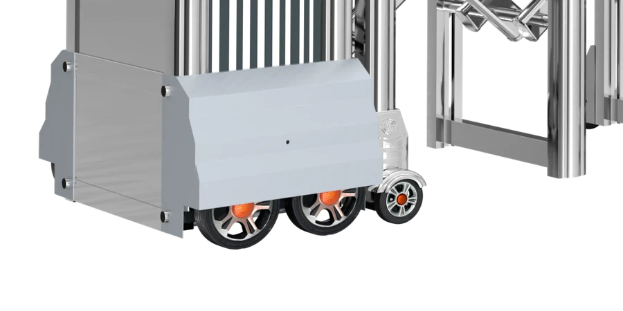 M-28 drive-head base and ground-running wheel assemblies