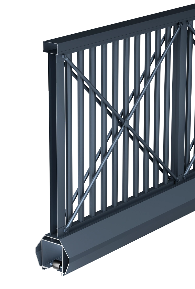 X-01 heavy-duty original cutaway showing its upper beam, uprights and model-specific lower beam